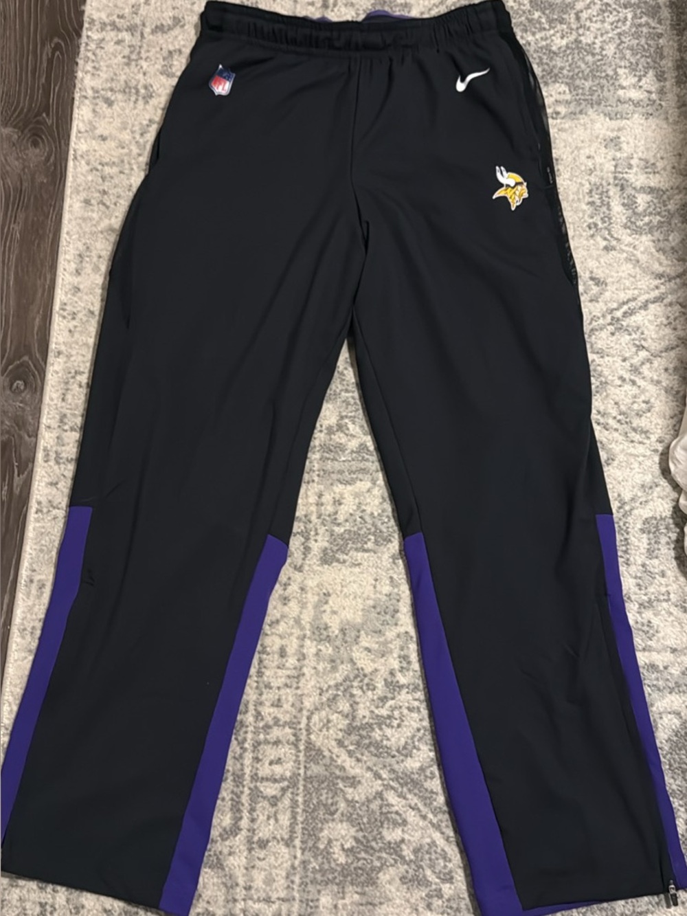Nike Black & Purple Minnesota Vikings NFL Pants Men’s XL